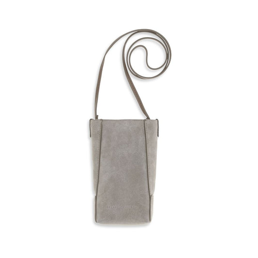 Brunello Cucinelli Gray Calf Leather Bos Taurus Other Accessories Brunello Cucinelli