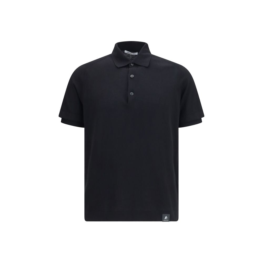 Premiata Black Cotton Polo Shirt Premiata