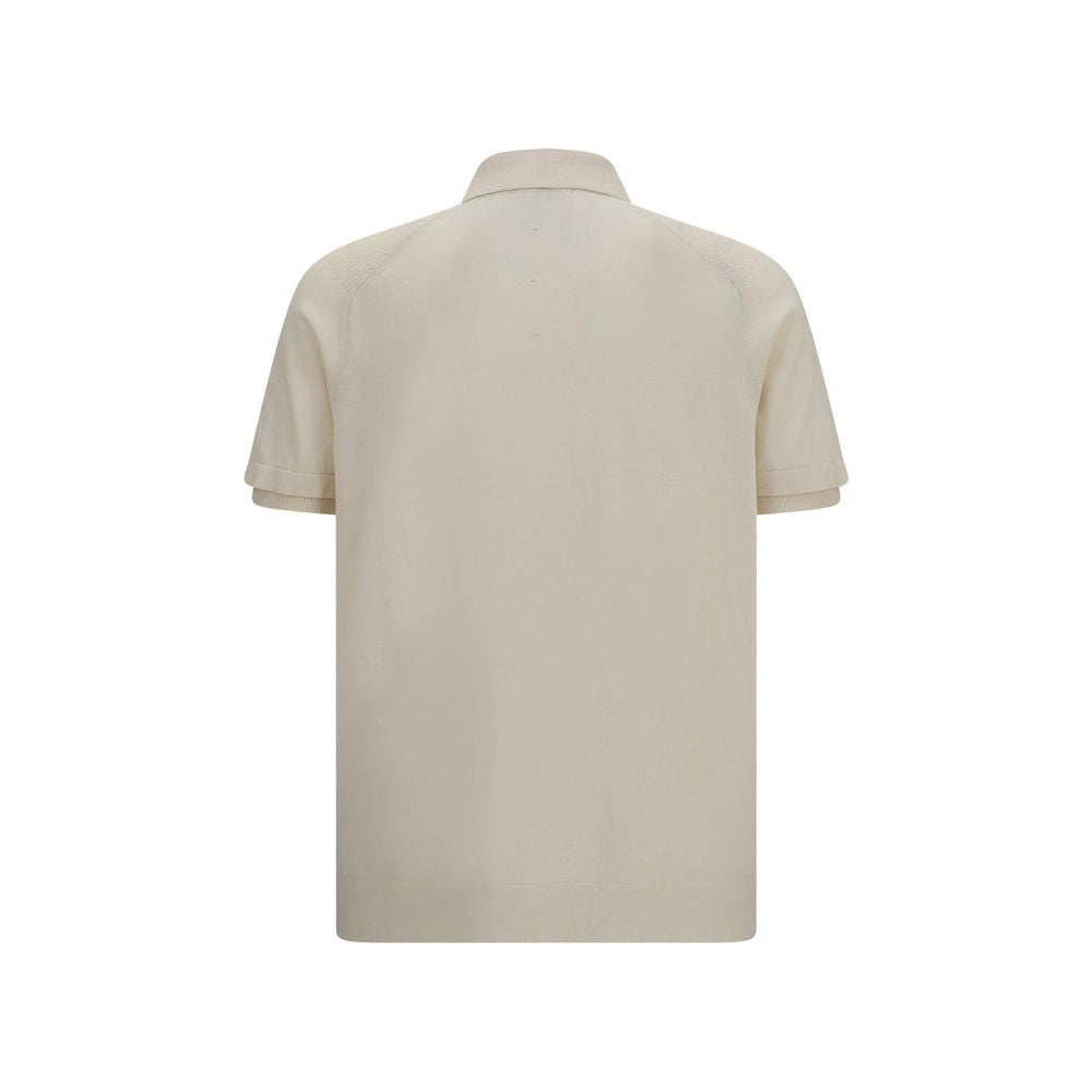 Premiata Beige Cotton Polo Shirt Premiata