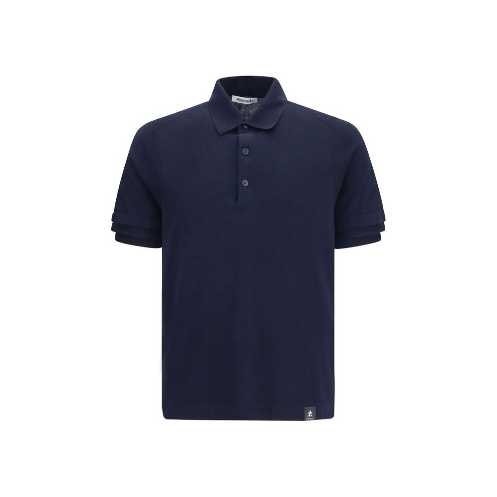 Premiata Blue Cotton Polo Shirt Premiata