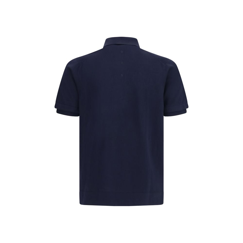 Premiata Blue Cotton Polo Shirt Premiata