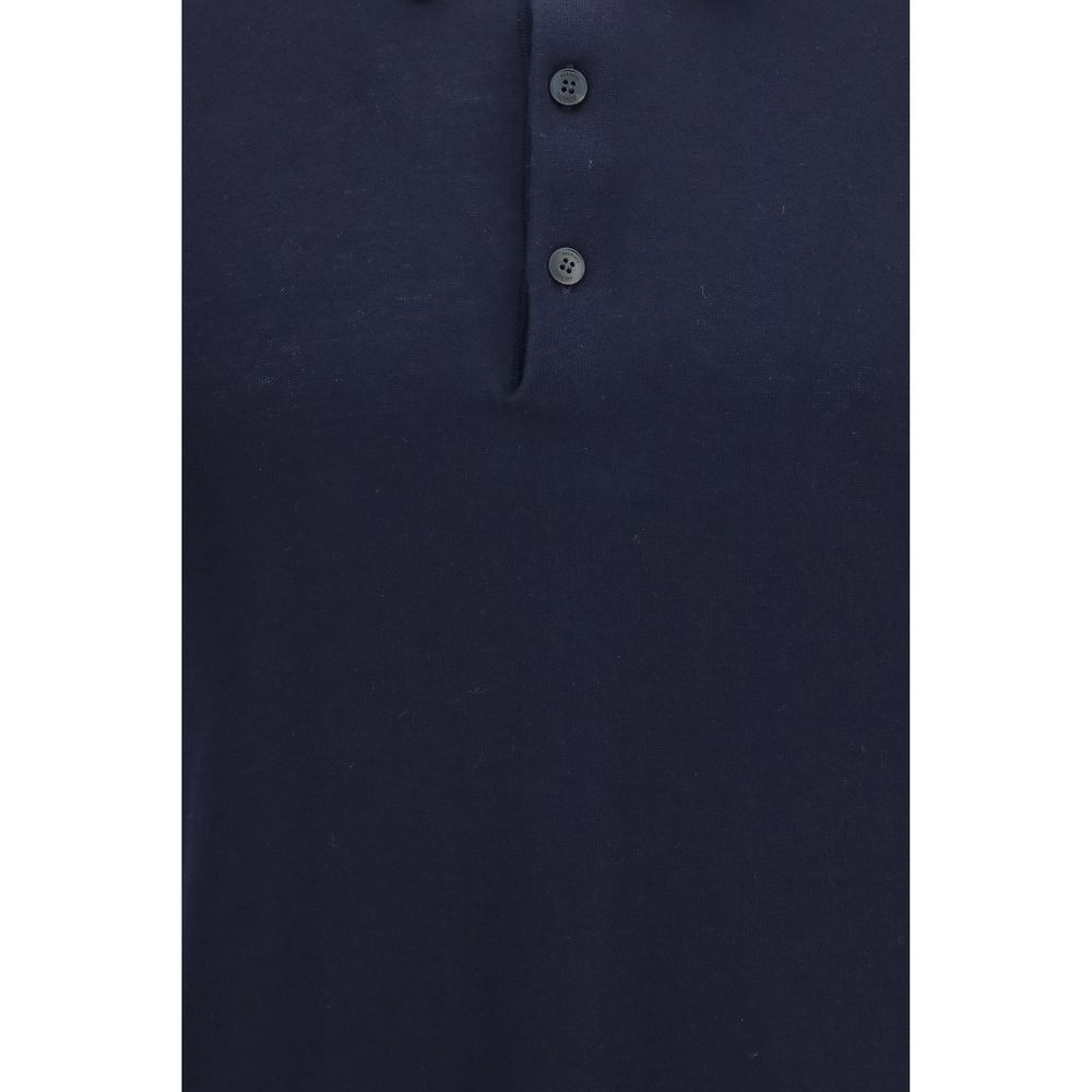 Premiata Blue Cotton Polo Shirt Premiata