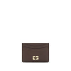 Ganni Brown Recycled Polyester Wallet