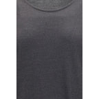 Brunello Cucinelli Gray Cashmere Sleeveles T-Shirt Brunello Cucinelli