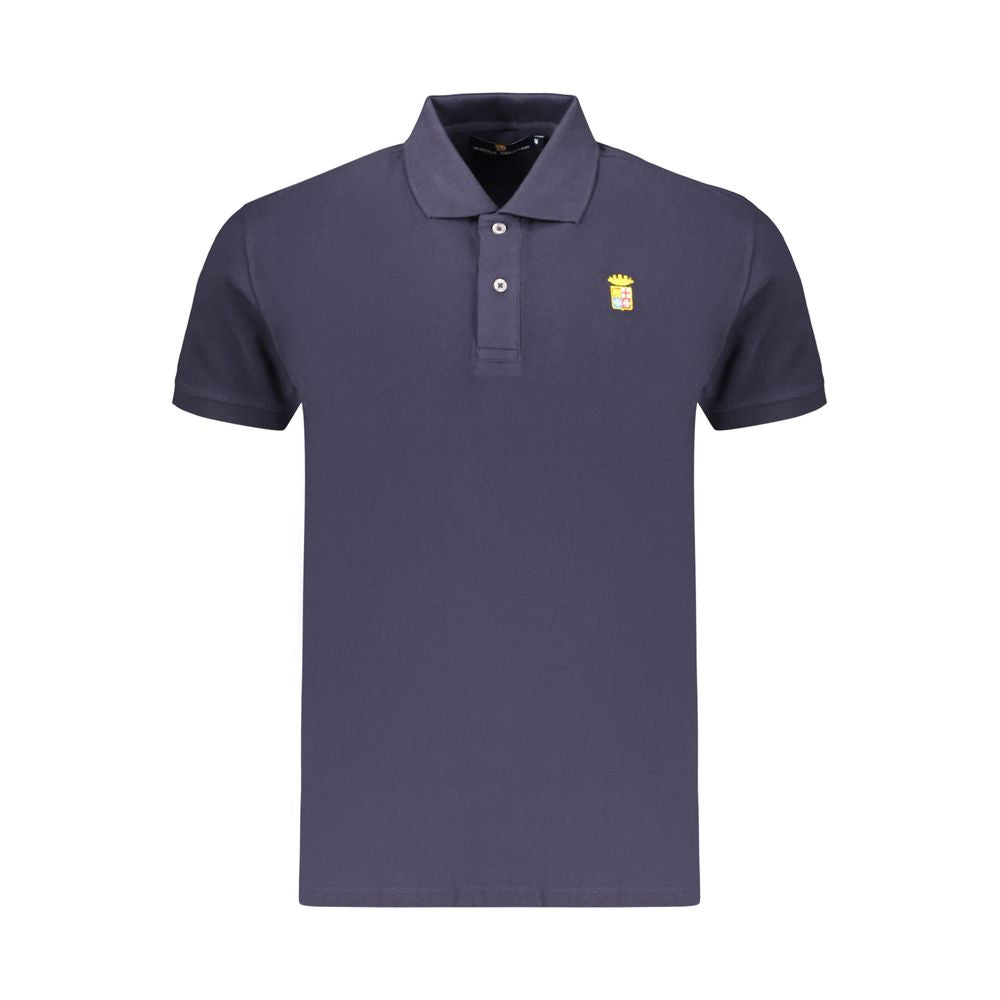 Marina Militare Blue Cotton Men's Polo Shirt Marina Militare