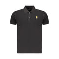 Marina Militare Black Cotton Mens Polo Marina Militare