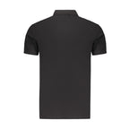 Marina Militare Black Cotton Mens Polo Marina Militare