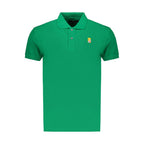 Marina Militare Green Cotton Men's Polo Shirt Marina Militare