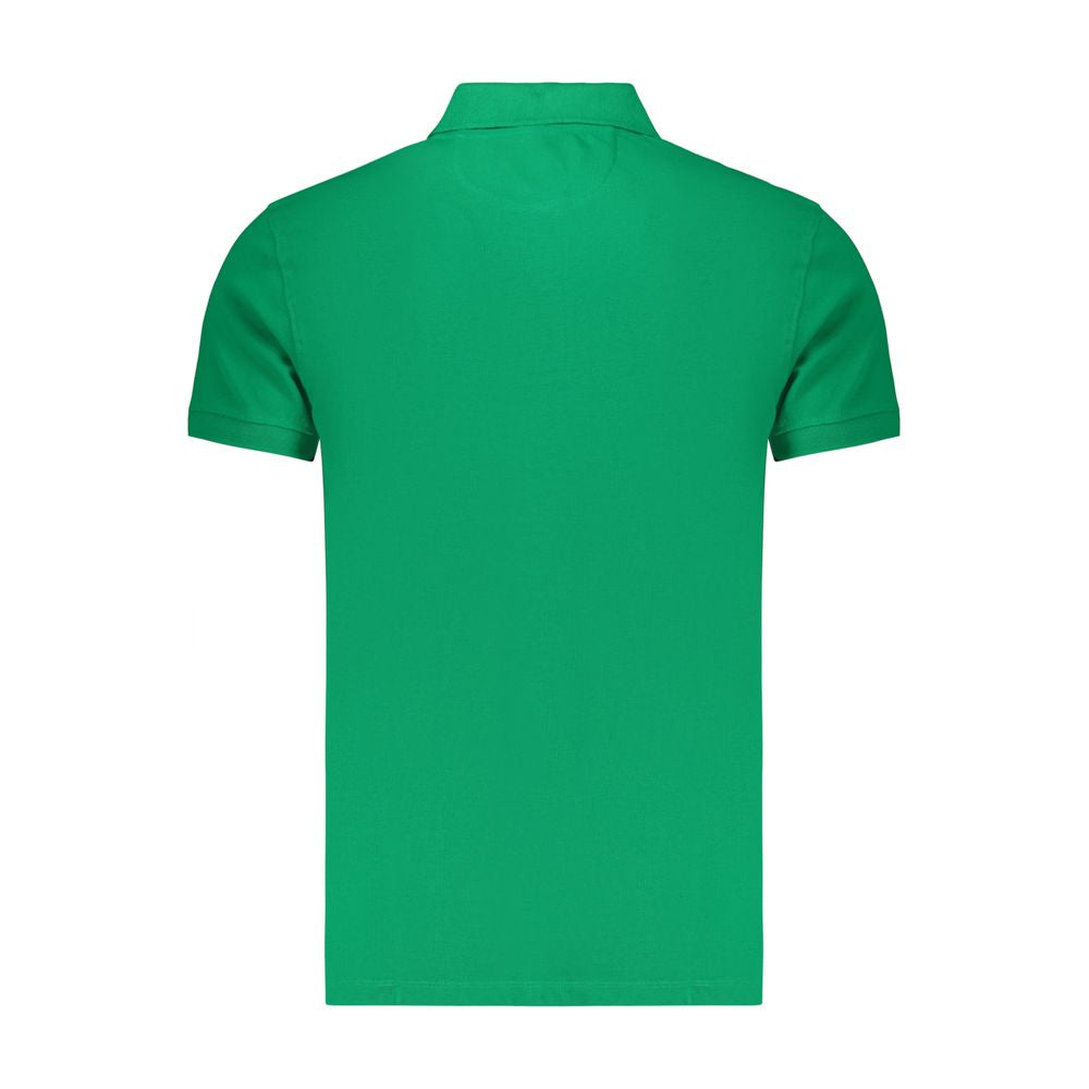 Marina Militare Green Cotton Men's Polo Shirt Marina Militare