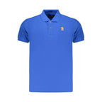 Marina Militare Blue Cotton Men Polo Marina Militare