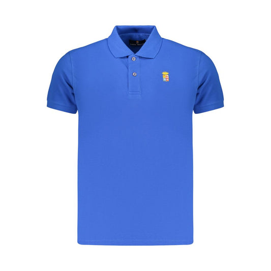 Marina Militare Blue Cotton Men Polo Marina Militare