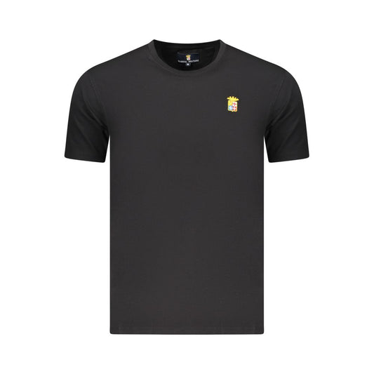 Marina Militare Black Cotton Men's T-Shirt Marina Militare
