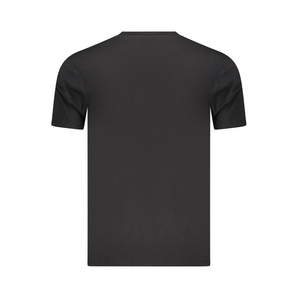 Marina Militare Black Cotton Men's T-Shirt Marina Militare