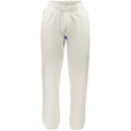 White cotton men's trousers by North Sails, featuring a tailored fit and classic design, displayed on a hanger.