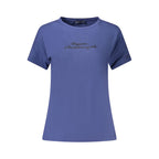 Blue cotton women's T-shirt from North Sails featuring a classic fit and minimalist design.