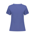 Blue cotton women’s T-shirt by North Sails featuring a classic fit and minimal branding, displayed flat on a white background.