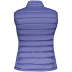 North Sails blue polyester women's jacket displayed, featuring a sleek design suitable for casual or outdoor wear.