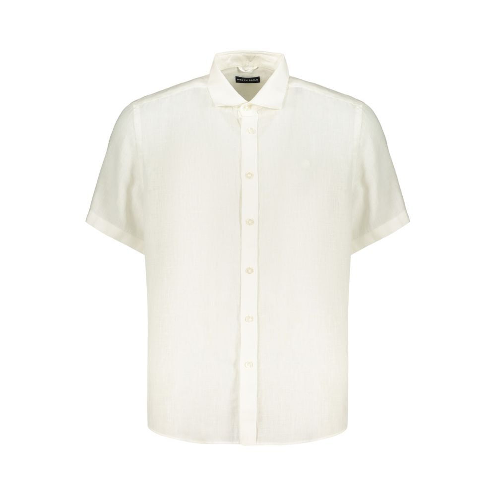North Sails White Linen Men's Shirt North Sails