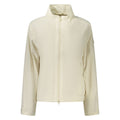 White nylon women's jacket by North Sails with a sleek, lightweight design and zippered front, perfect for casual wear.
