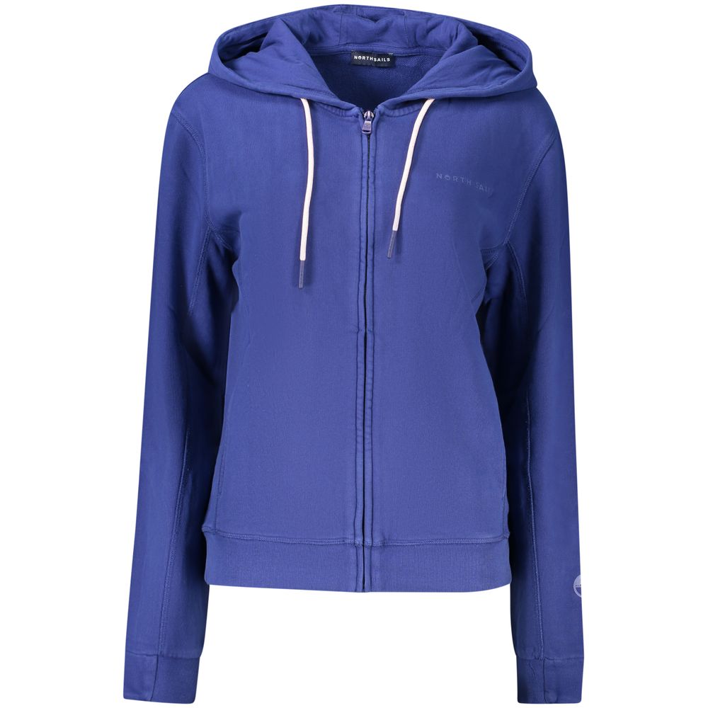 North Sails Blue Cotton Women's Hoodie North Sails