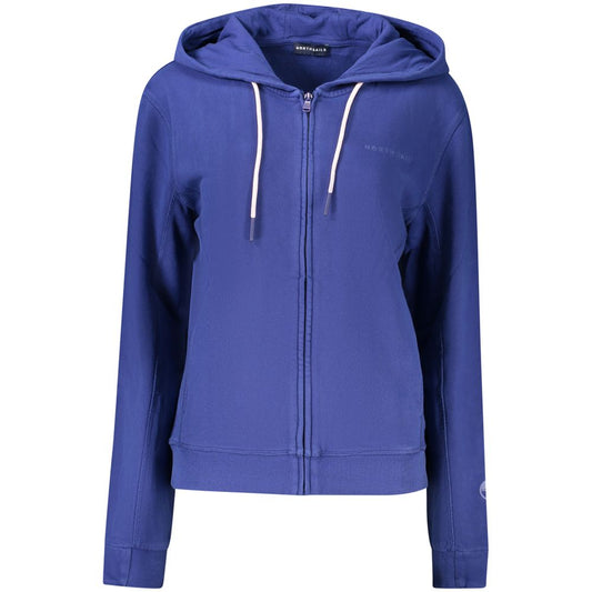 North Sails Blue Cotton Women's Hoodie North Sails