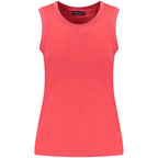 Red North Sails women's modal tank top featuring a sleeveless design and soft fabric for casual, comfortable wear.