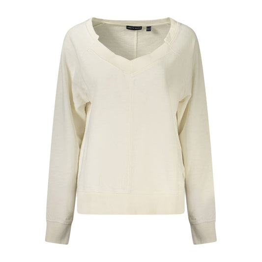 North Sails White Cotton Women's Sweatshirt North Sails