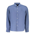 North Sails Blue Linen Men's Shirt North Sails