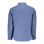 North Sails Blue Linen Men's Shirt North Sails