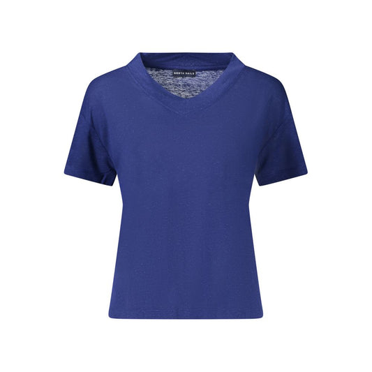 North Sails Blue Viscose Woman T-Shirt North Sails