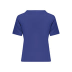 North Sails blue viscose women's T-shirt featuring a casual fit and soft fabric, ideal for comfortable everyday wear.