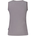Gray North Sails women's modal tank top with sleeveless design and round neckline, made from soft, lightweight fabric.