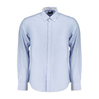 North Sails Azzurro cotton men's shirt displaying a classic fit with short sleeves and button-front design.