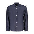 North Sails Blue Linen Men's Shirt North Sails