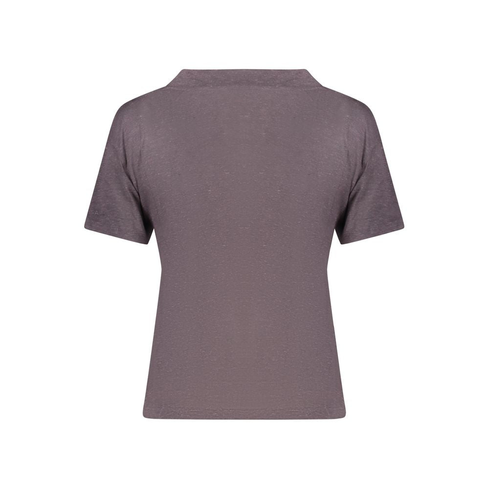 Gray North Sails women's viscose T-shirt with a relaxed fit, short sleeves, and a classic crew neckline.