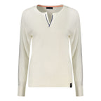 North Sails Bianco Viscose women's shirt showing lightweight fabric, classic collar, and button-front design on a white background.