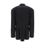 Balenciaga Black Wool Oves Aries Blazer