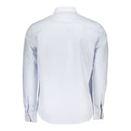 North Sails Azzurro Cotton Men Shirt with Long Sleeves and Button-Down Collar North Sails