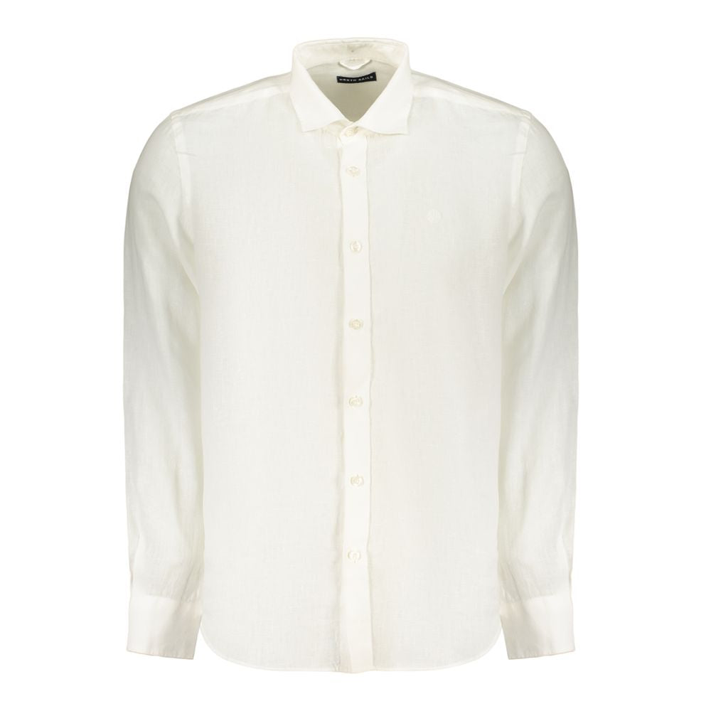 North Sails White Linen Men's Shirt North Sails