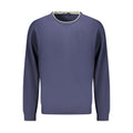 North Sails Blu Cotton Uomo shirt displayed flat, showcasing its classic men's casual shirt design in blue cotton fabric.