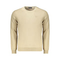 Beige cotton men's pullover by North Sails, featuring a classic fit and soft knit fabric.