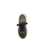 Brunello Cucinelli Brown Calf Leather Bos Taurus Athletic Sneakers Brunello Cucinelli