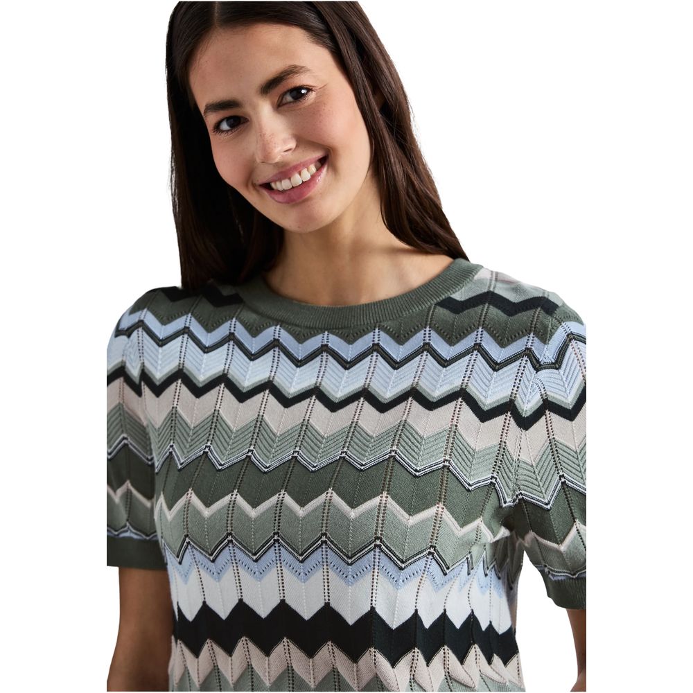 Street One Green Viscose Sweatshirt Street One
