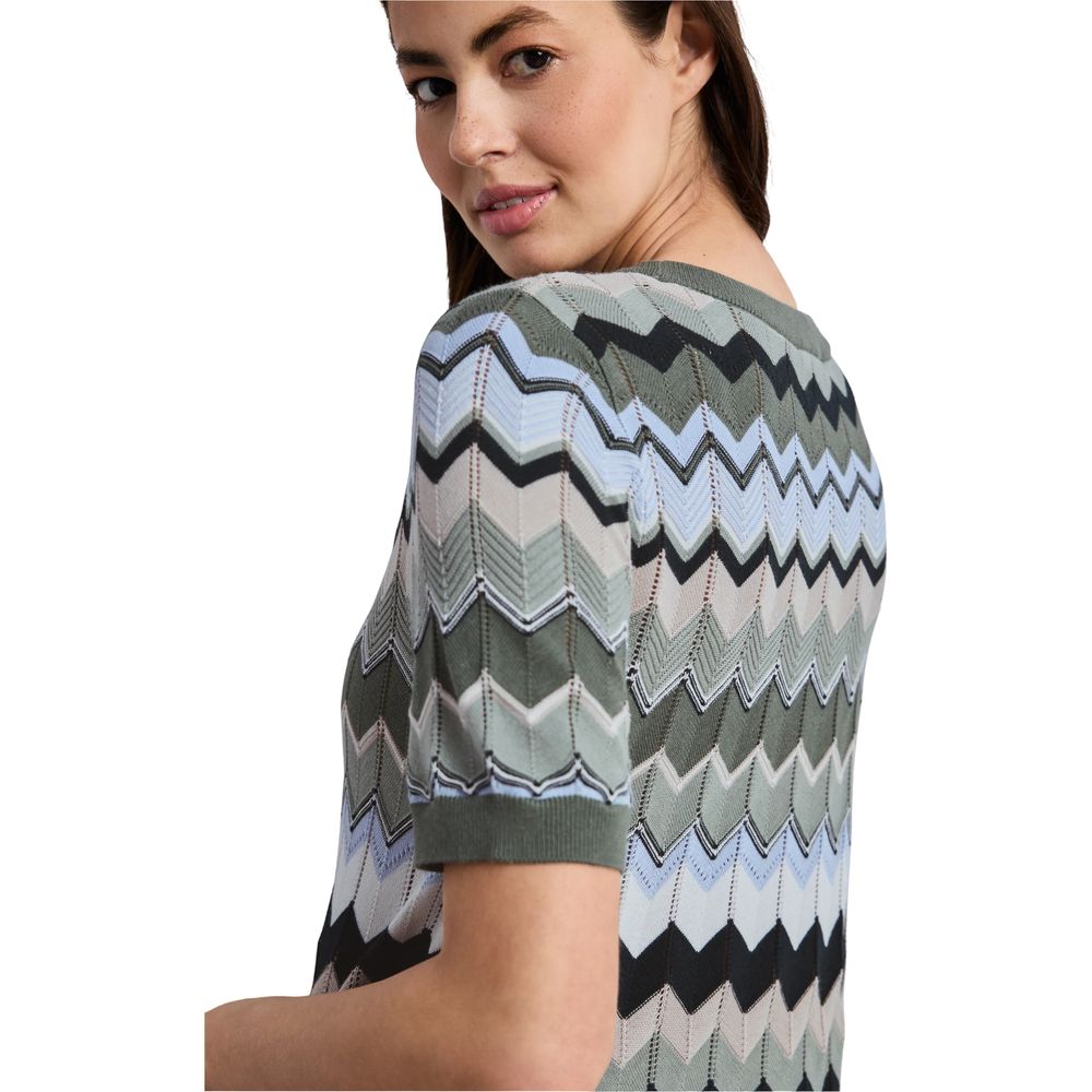 Street One Green Viscose Sweatshirt Street One