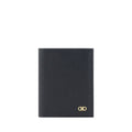 Ferragamo Black Calf Leather Bos Taurus Wallet Ferragamo