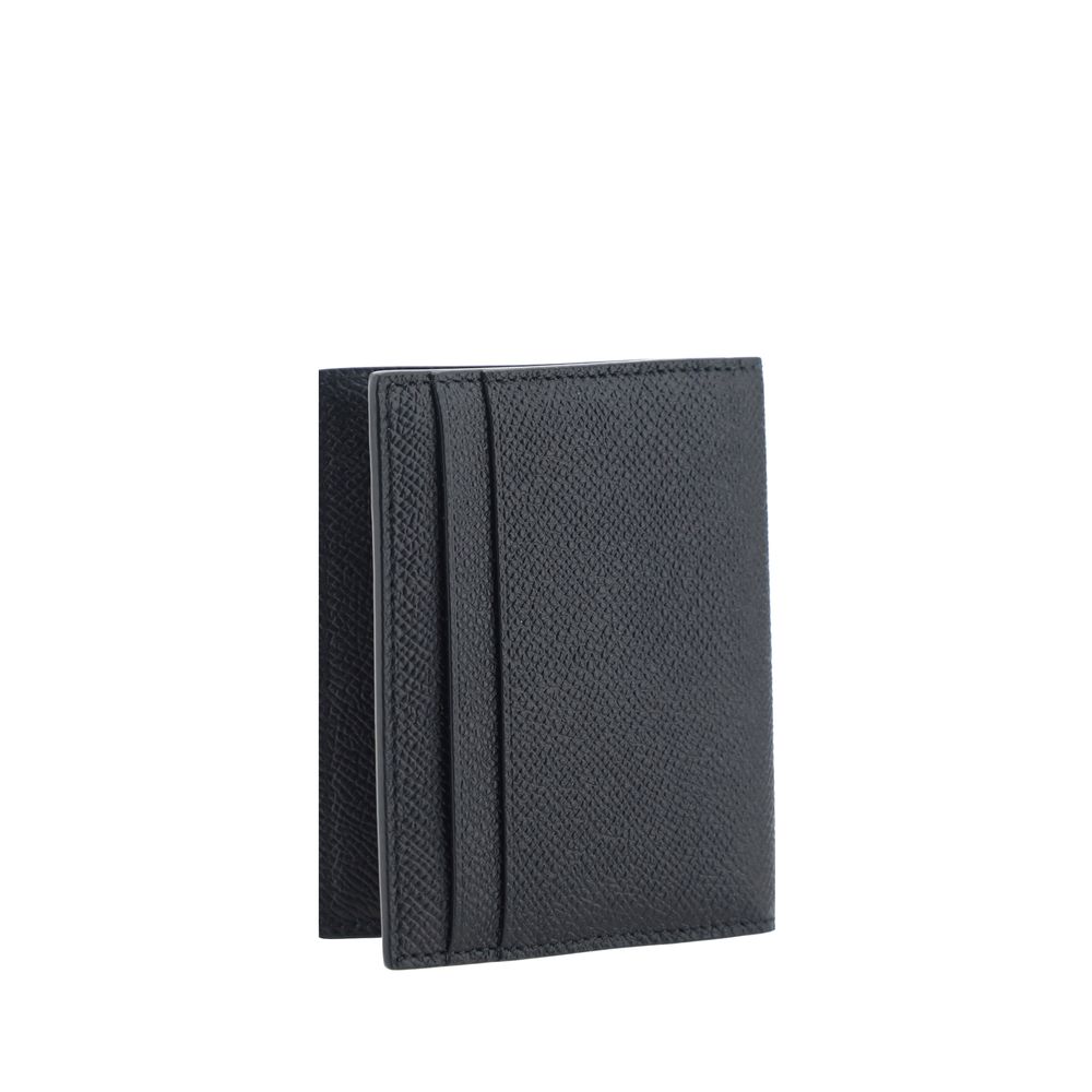 Ferragamo Black Calf Leather Bos Taurus Wallet Ferragamo