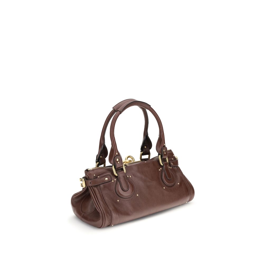 Chloé Bordeaux Calf Leather Bos Taurus Shoulder Bag Chloé