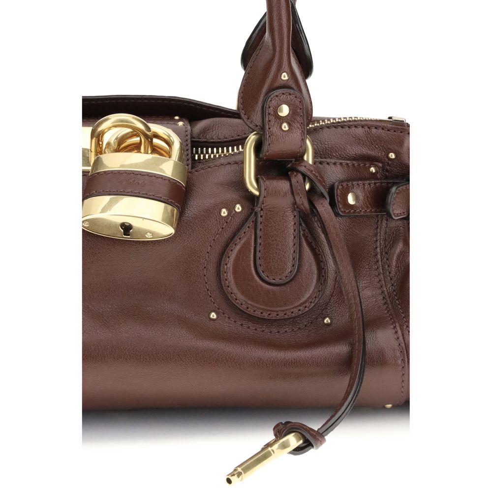 Chloé Bordeaux Calf Leather Bos Taurus Shoulder Bag Chloé