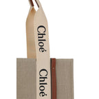 Chloé Beige Linen Handbag - Eljoys Fashion 