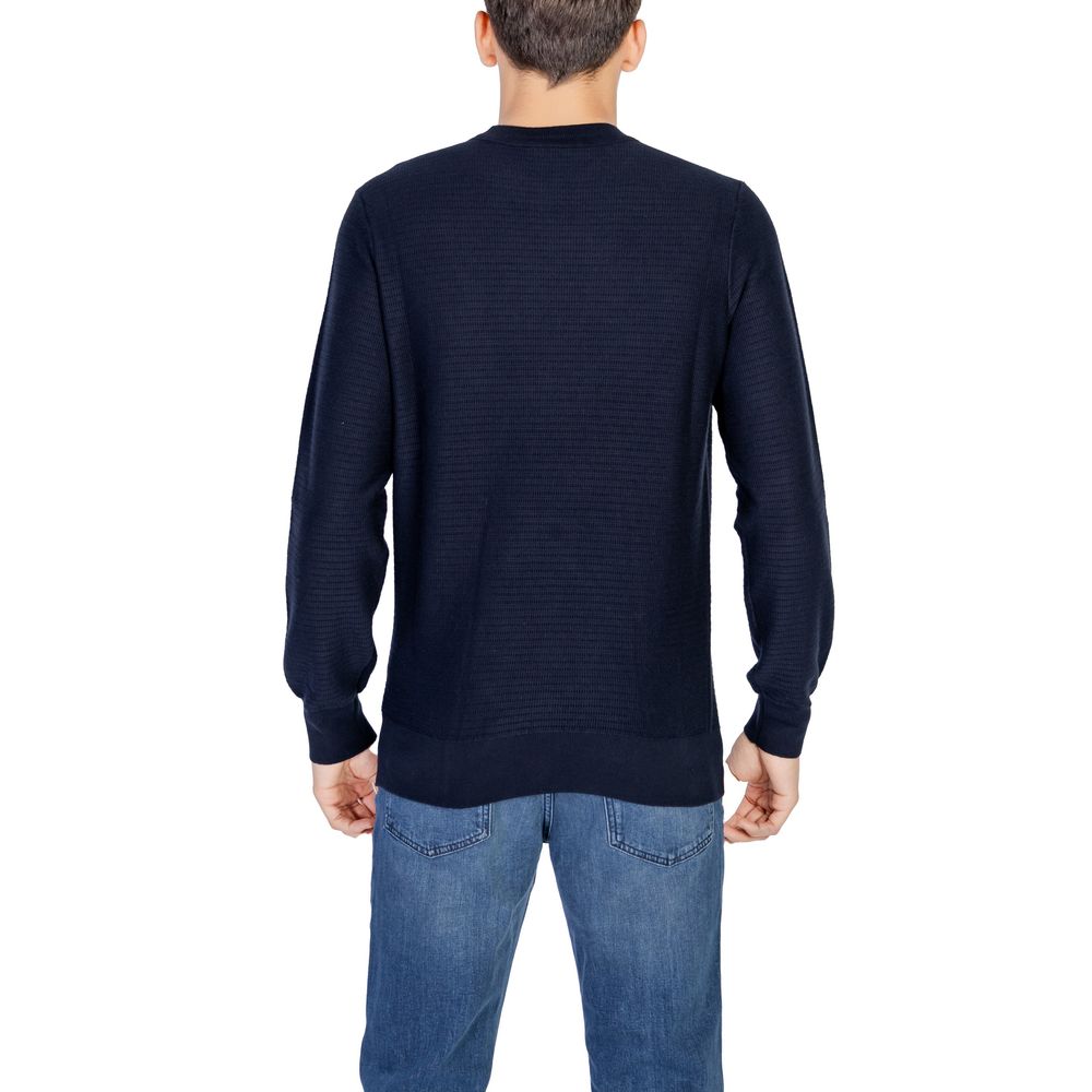 Hugo Boss Blue Cotton Sweatshirt Hugo Boss